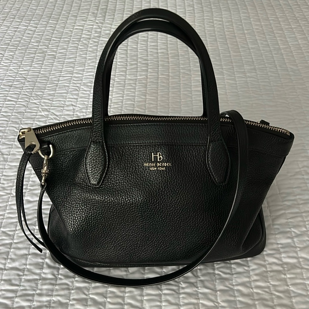 Henri Bendel Black Satchel Handbag - Picture 3 of 16